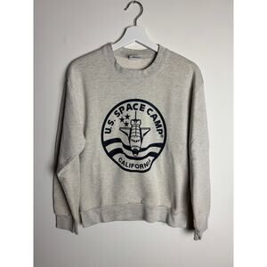 Vintage U.S. Space Camp California Gray Sweatshirt M